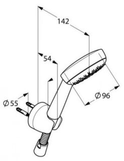 Душевой комплект Kludi Pure&Easy 7в1 376300565 хром